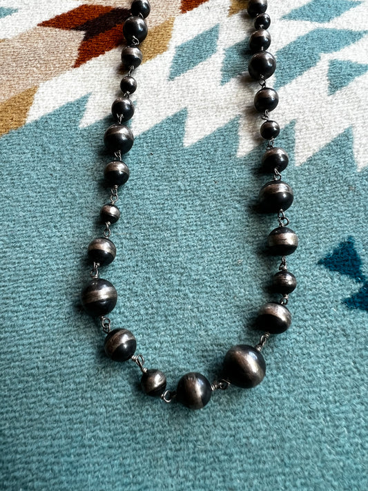 Navajo Pearl and Chain Necklace