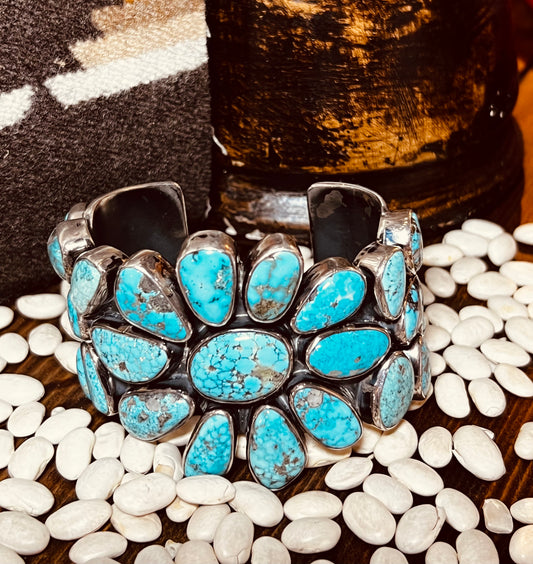 Cuff- Frederico Turquoise Sterling Bracelet