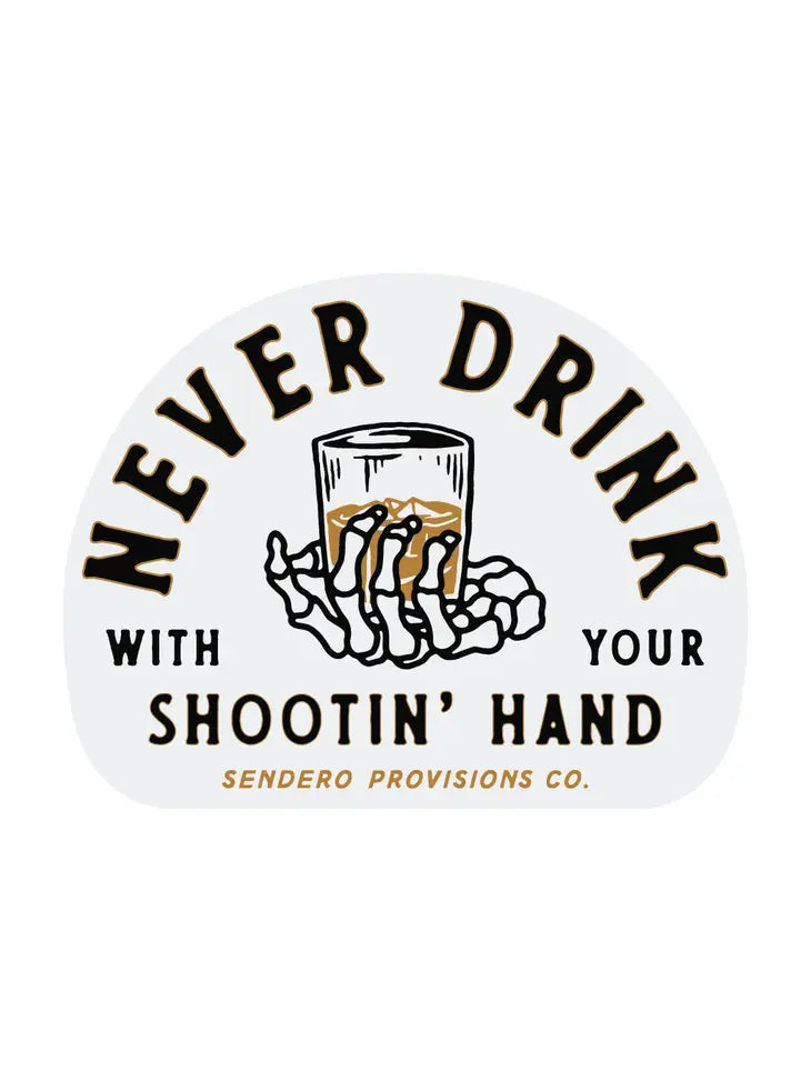 Shootin' Hand Sticker