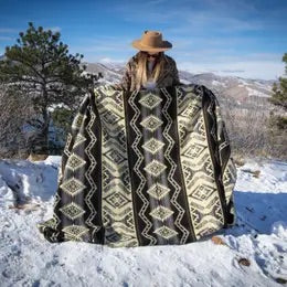Andean Alpaca Wool Blanket - Slate