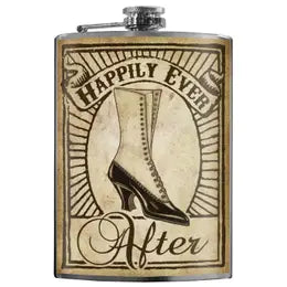 Happily Ever After Bride Flask
