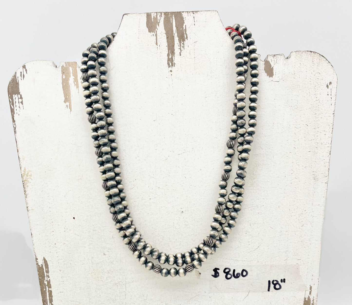 Necklace- Desert Pearl 3 strand heavy gauge