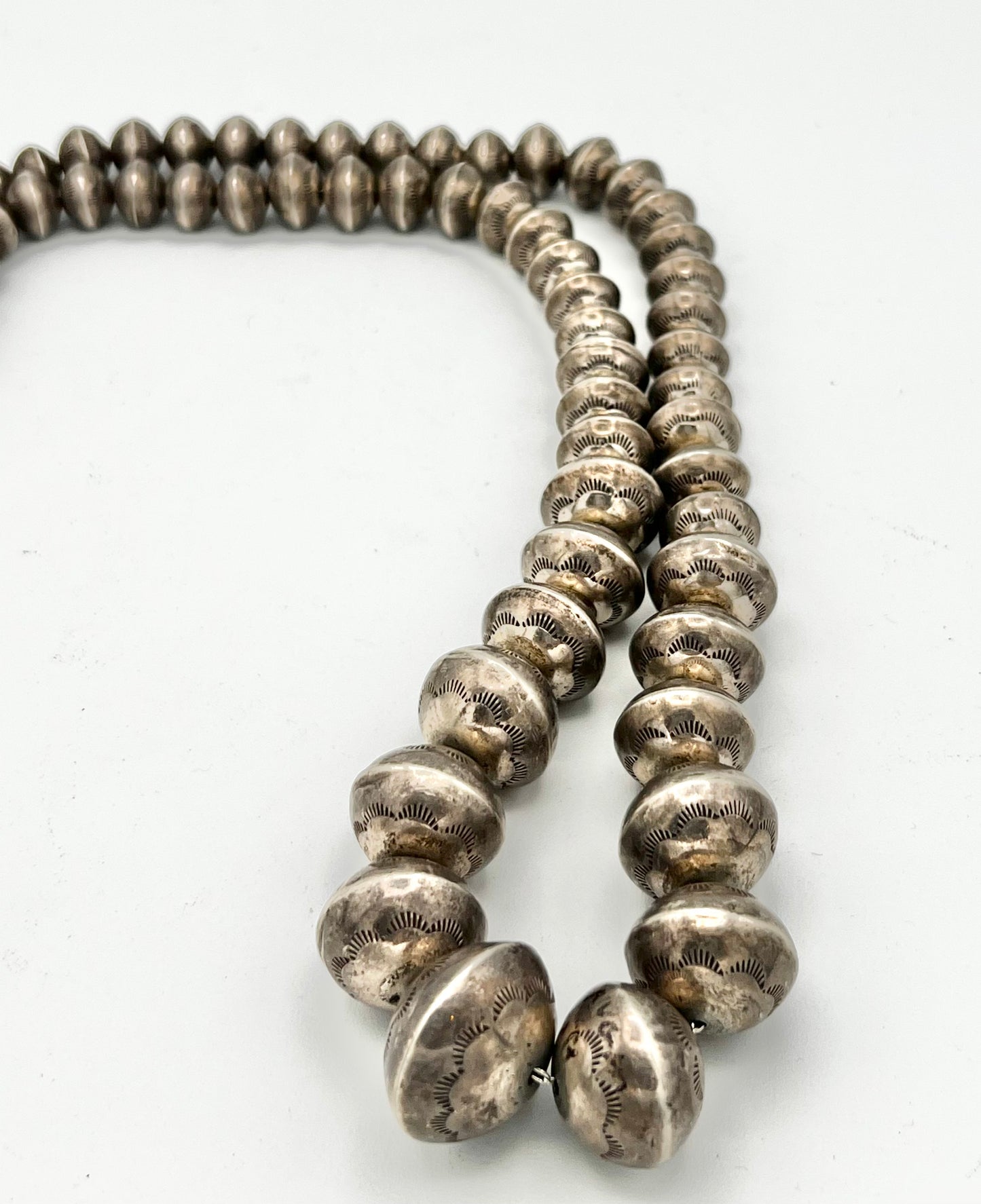 Necklace- Vintage Navajo Sterling  Beads