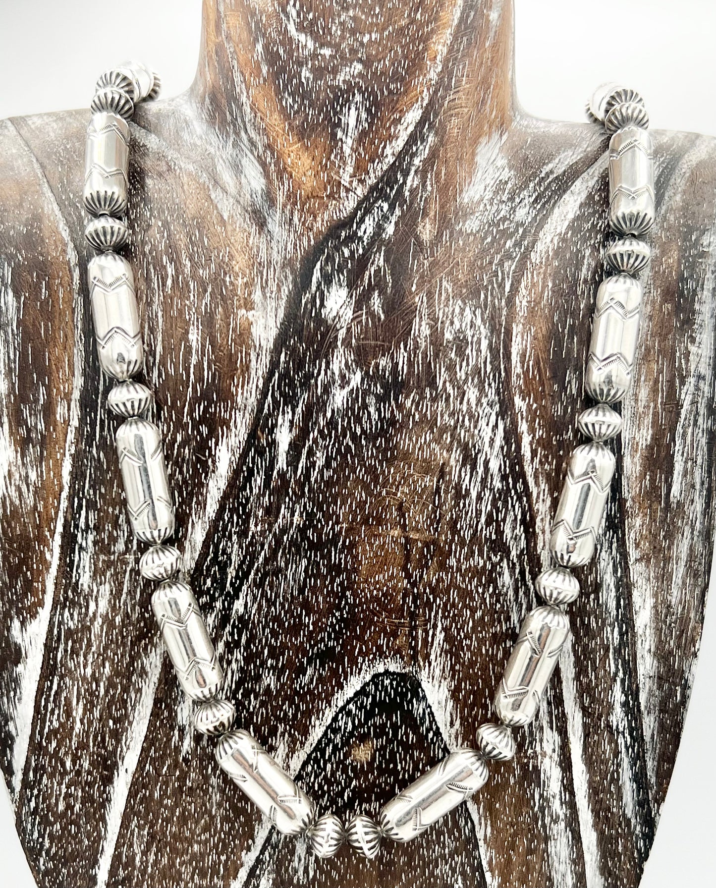 Necklace- Vintage Navajo Sarah Dubois Sterling Beads