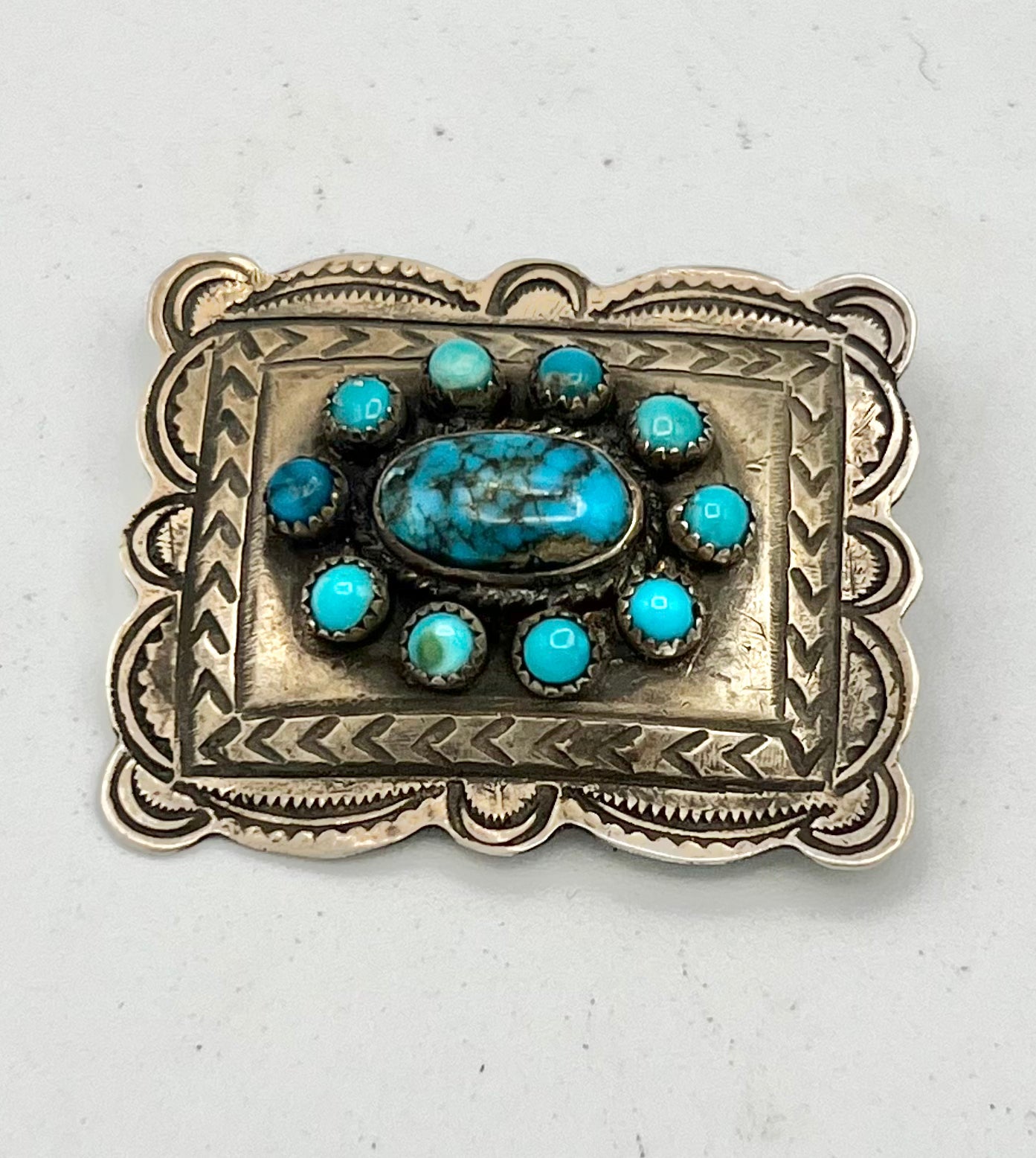 Hat Pin- Aldrich Turquoise Sterling