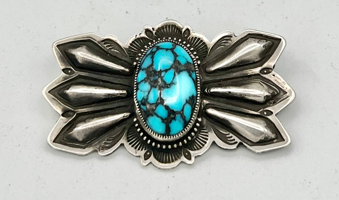 Hat Pin- Aldrich Turquoise Sterling