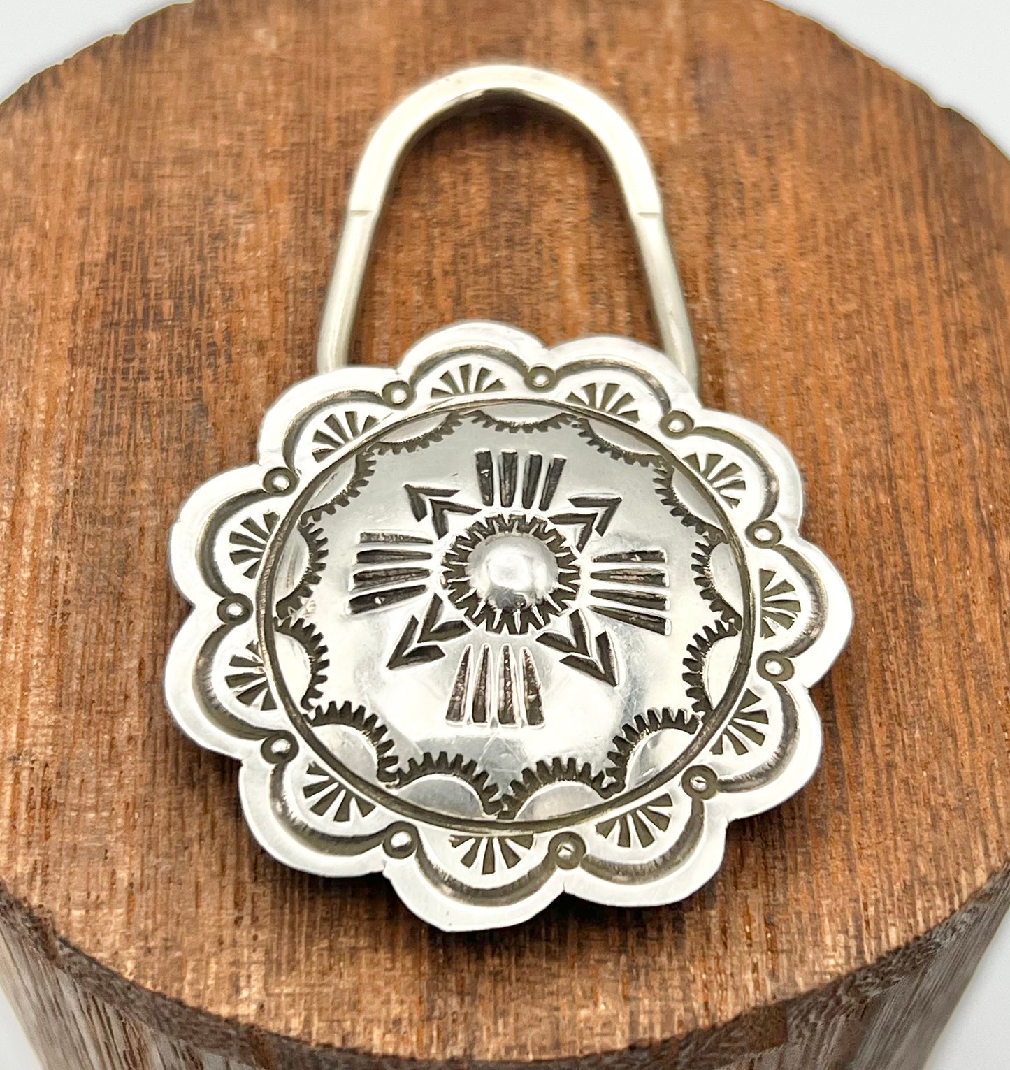 Keychain- Navajo Made Sterling Silver