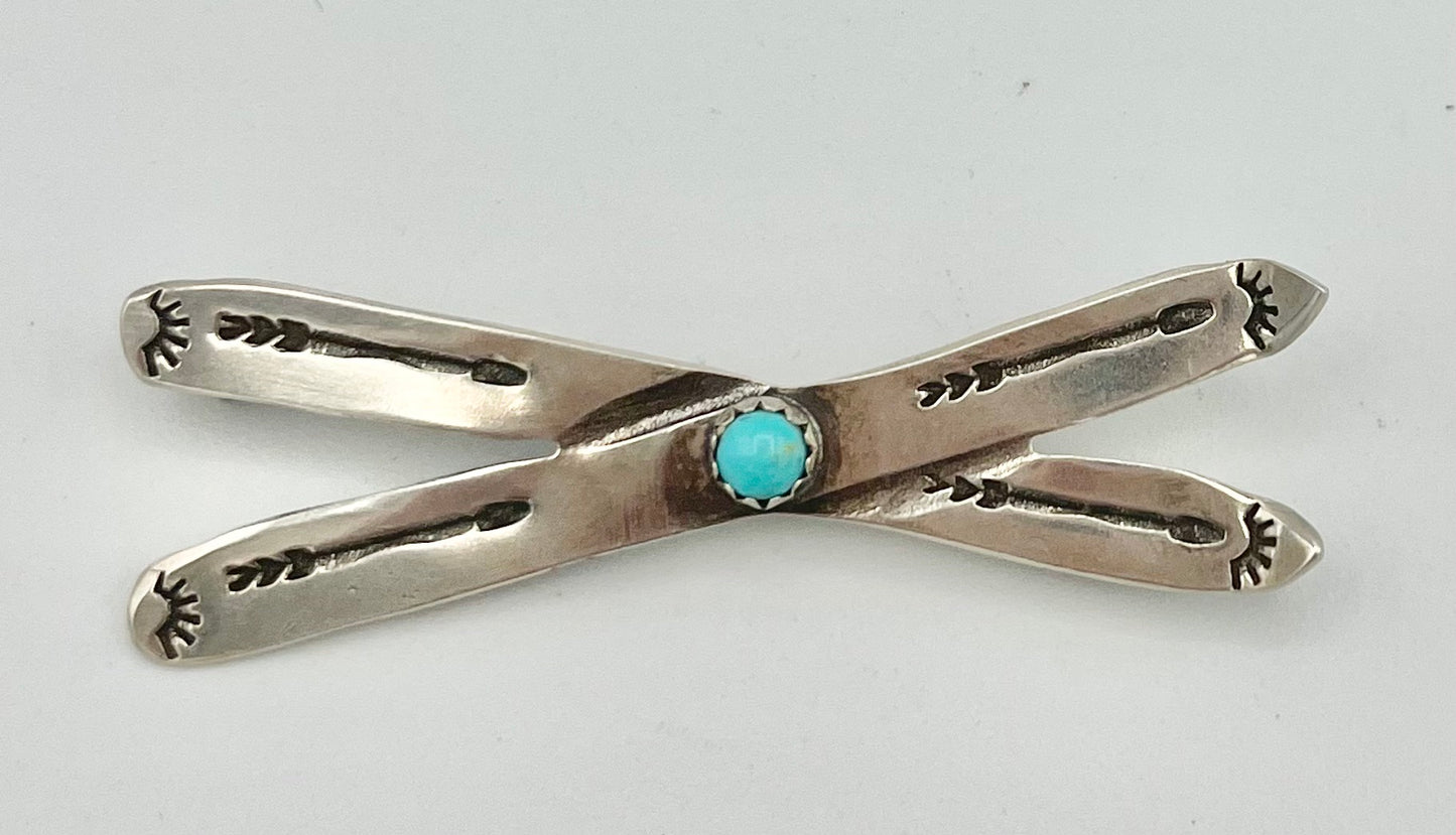 Hat Pin- Assorted Turquoise & Sterling Silver