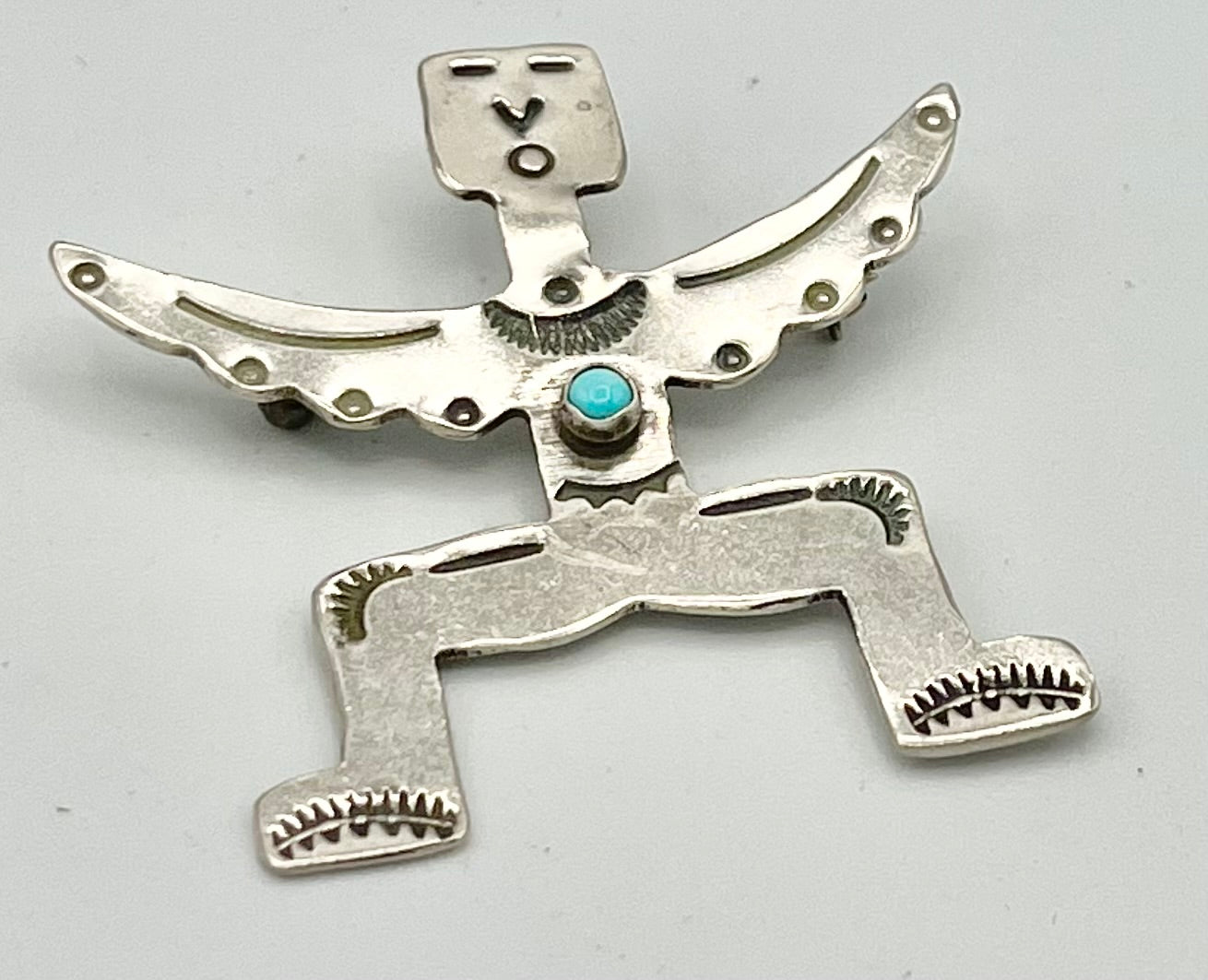 Thunderbird Dancer Silver Pin