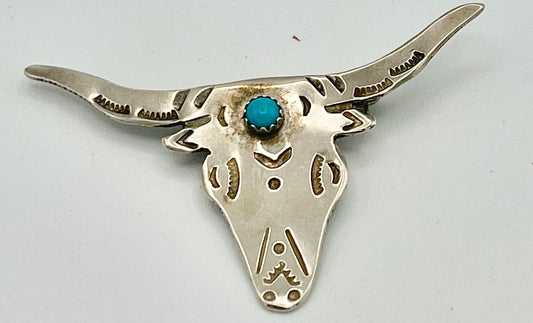 Hat Pin- Assorted Turquoise & Sterling Silver