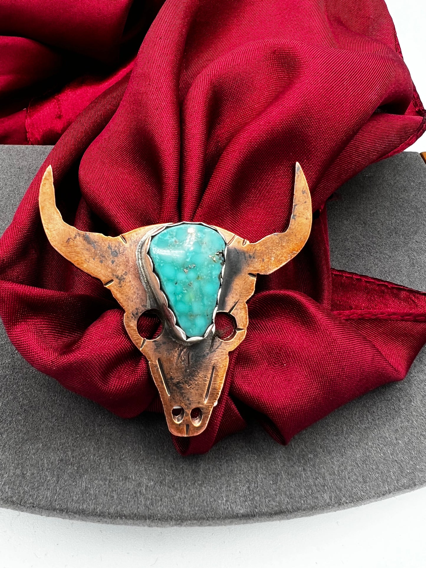 Colorado Kingman Turquoise Skull Ring