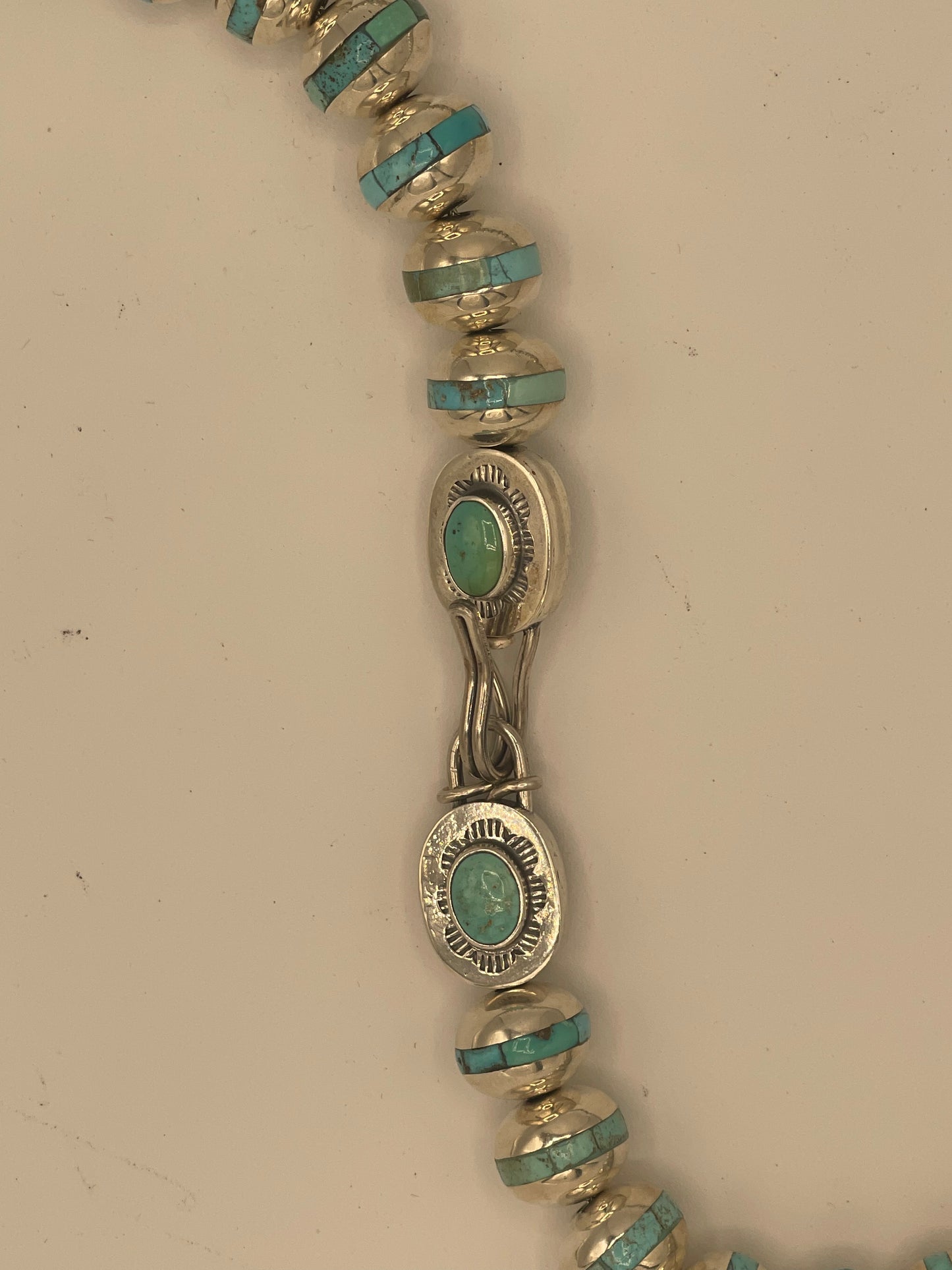 Necklace- Turquoise Inlayed Beads Federico Jimenez