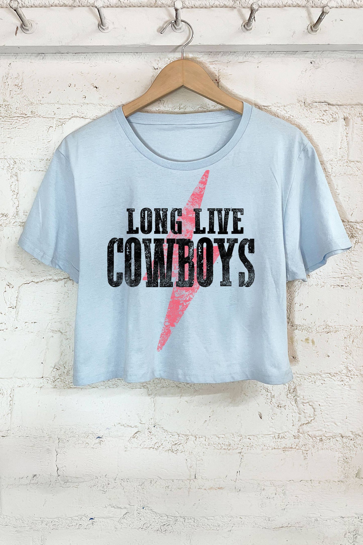 Long Live Cowboys Crop Tee