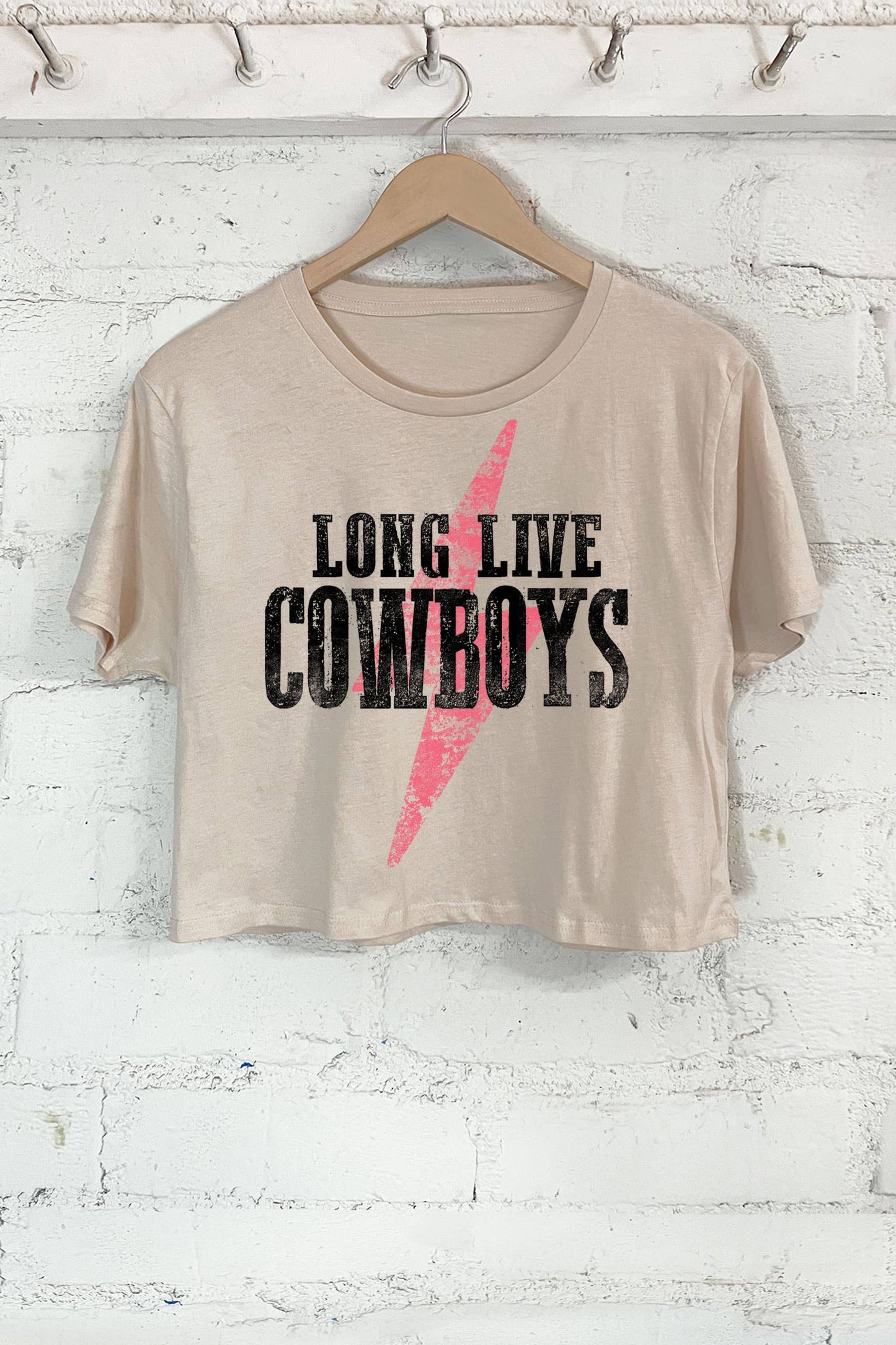 Long Live Cowboys Dust Crop Tee