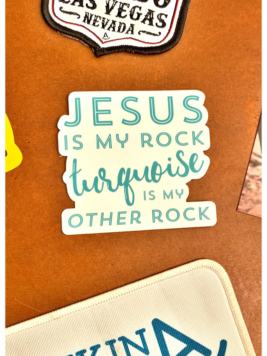 Jesus is My Rock Sticker