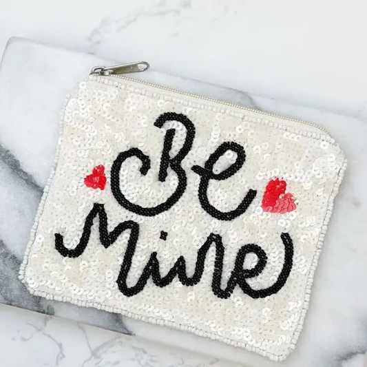 Be Mine Valentine Beaded Pouch