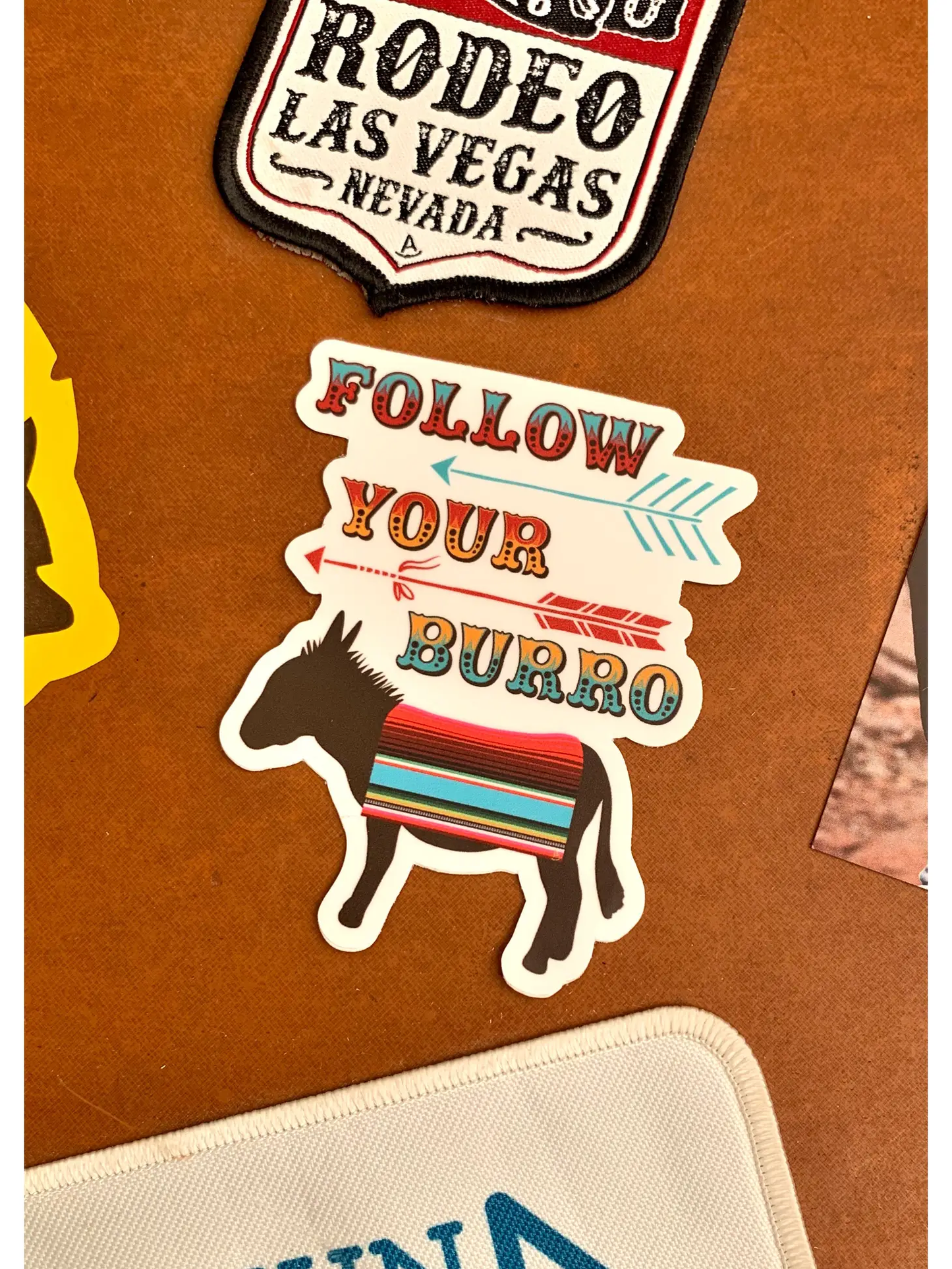 Follow Your Burro Sticker