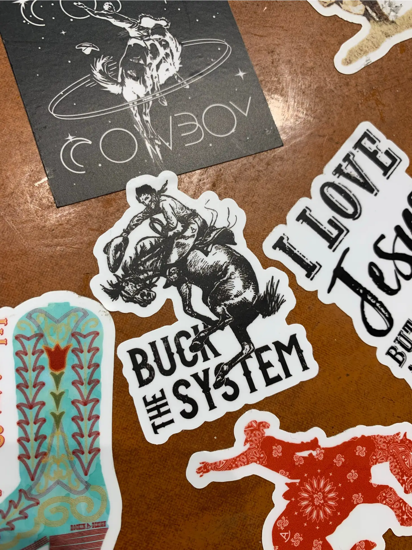 Buck The System Sticker
