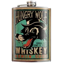 Hungry Wolf Flask